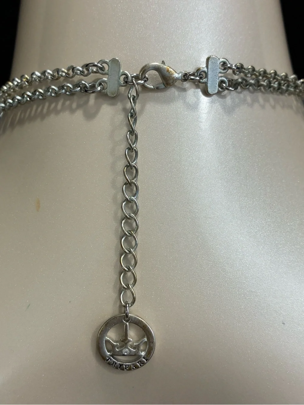 Classic Black & Silver Faceted Crystal Double-Strand Statement Cocktail Necklace